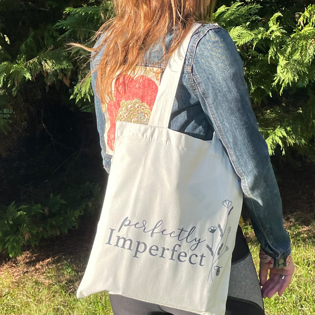 Perfectly Imperfect Canvas Tote Bag