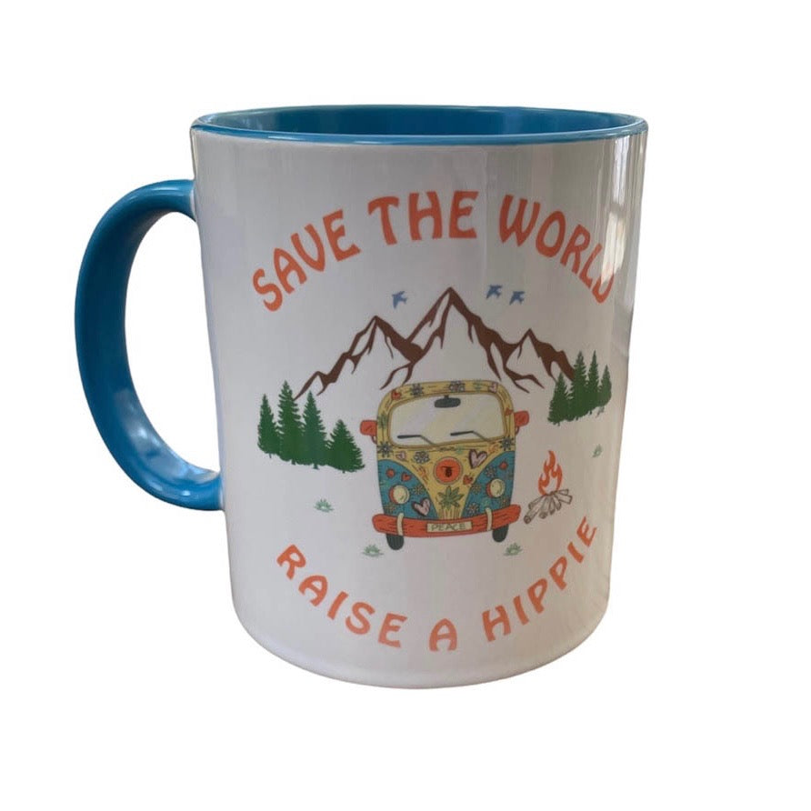 Save the World, Raise a Hippie Mug