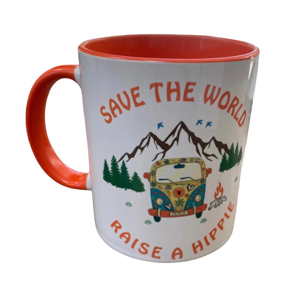Save the World, Raise a Hippie Mug