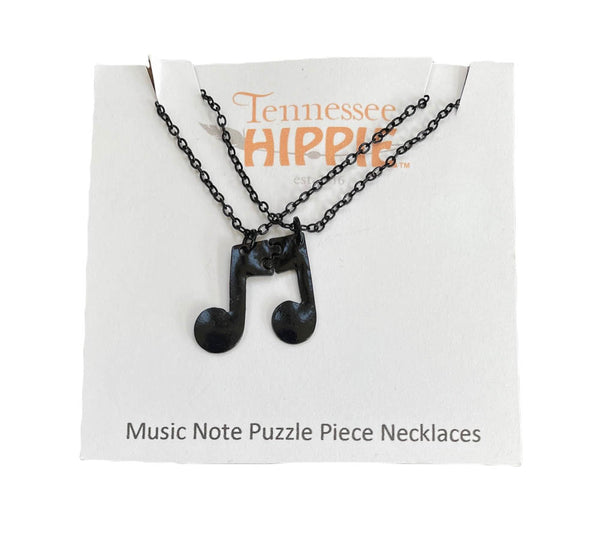 Puzzle Music Note Necklaces