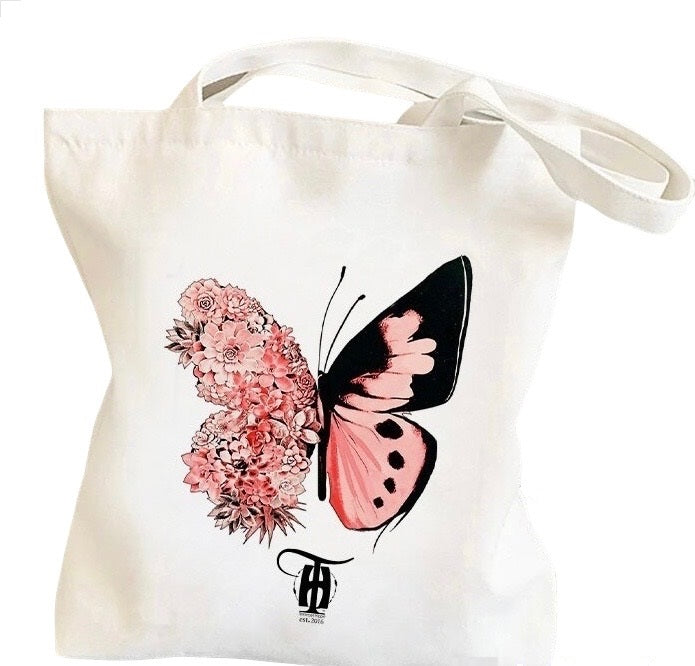 Butterfly Canvas Tote Bag