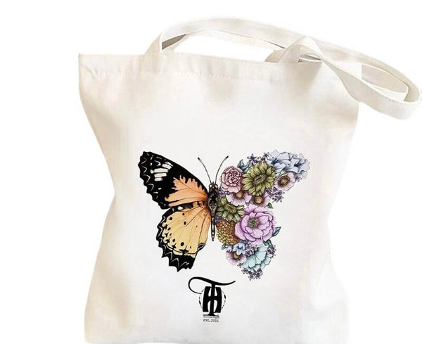 Butterfly Canvas Tote Bag