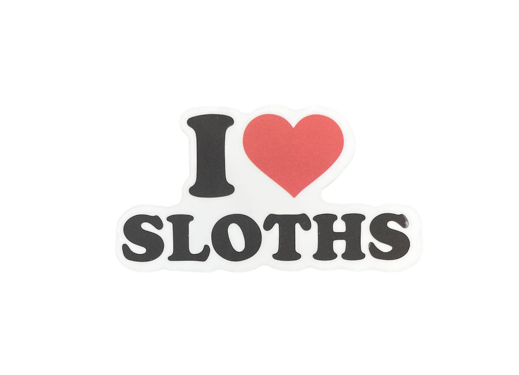 I Heart Sloths Sticker