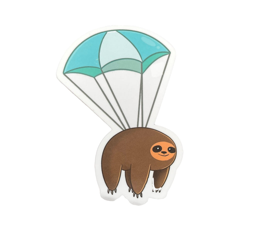 Parachute Sloth Sticker