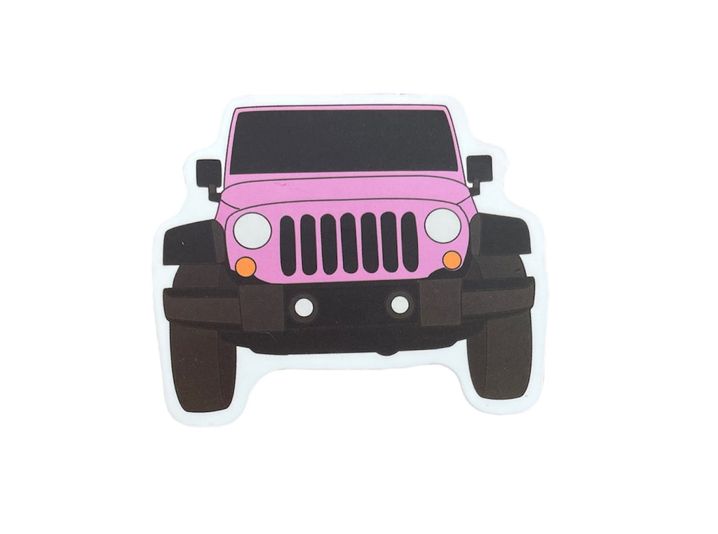 Pink  Jeep Sticker