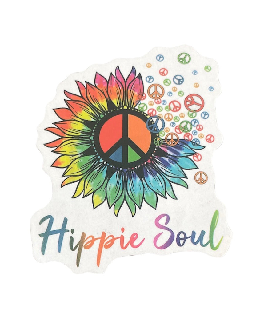 Rainbow Peace Flower Sticker