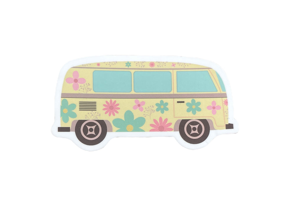 Side View Flower VW Sticker