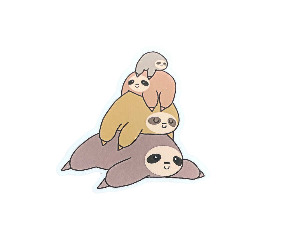 Sloth Family of 4 Sticker