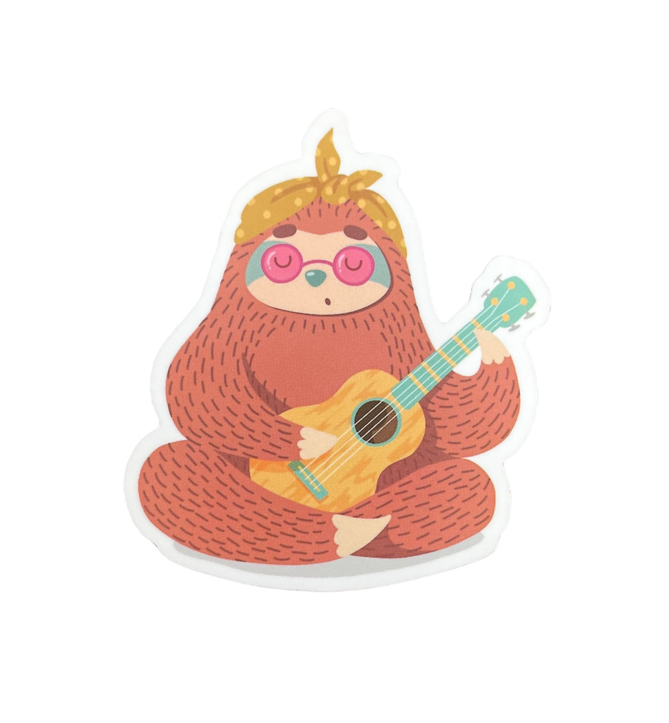 Sloth Guitar Sticker