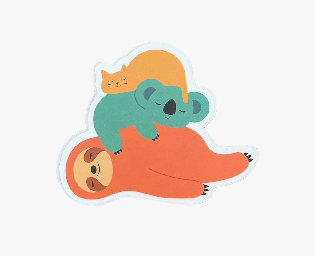 Sloth, Koala, & Cat Sticker