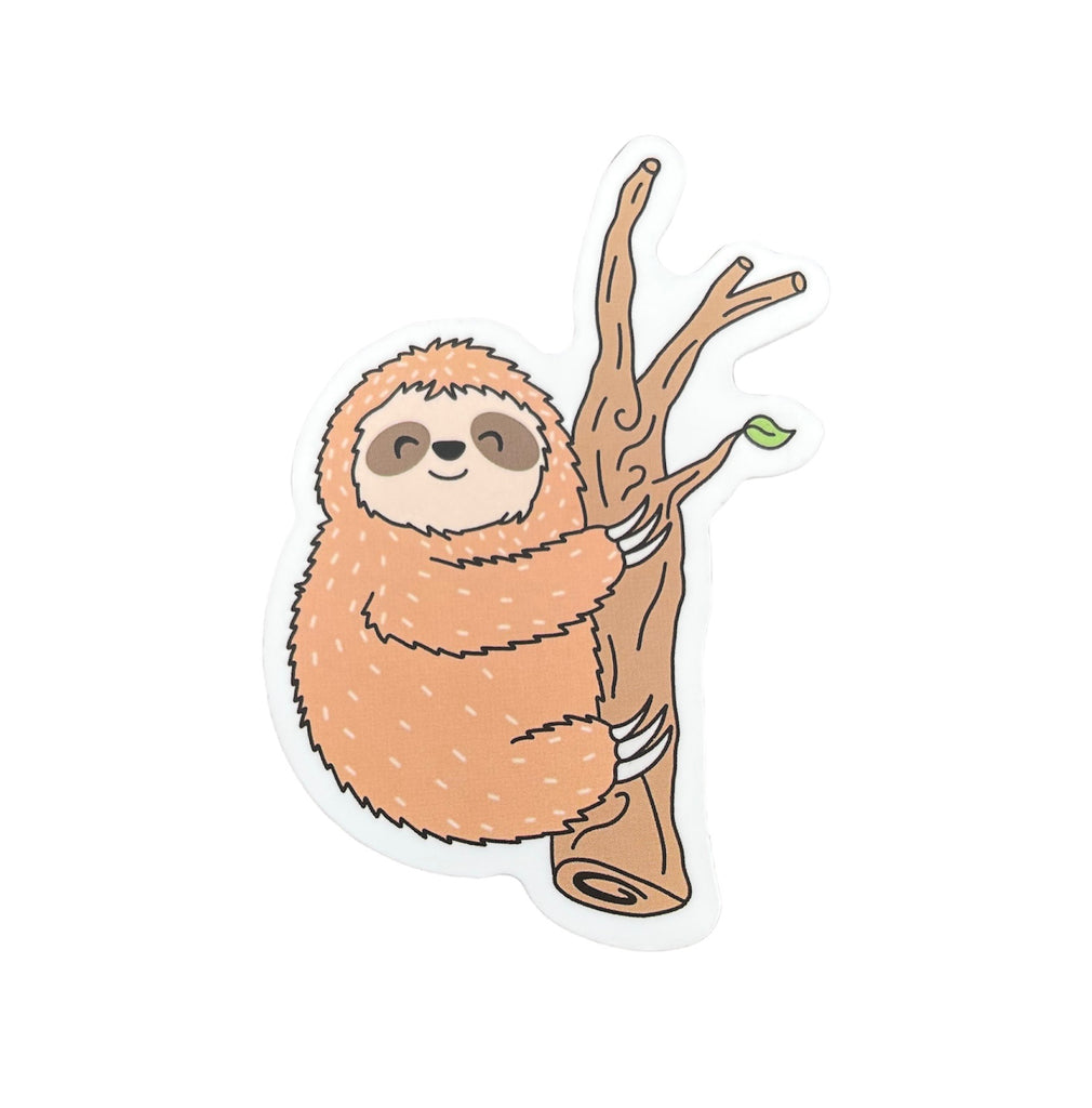 Sloth on Tree Sticker