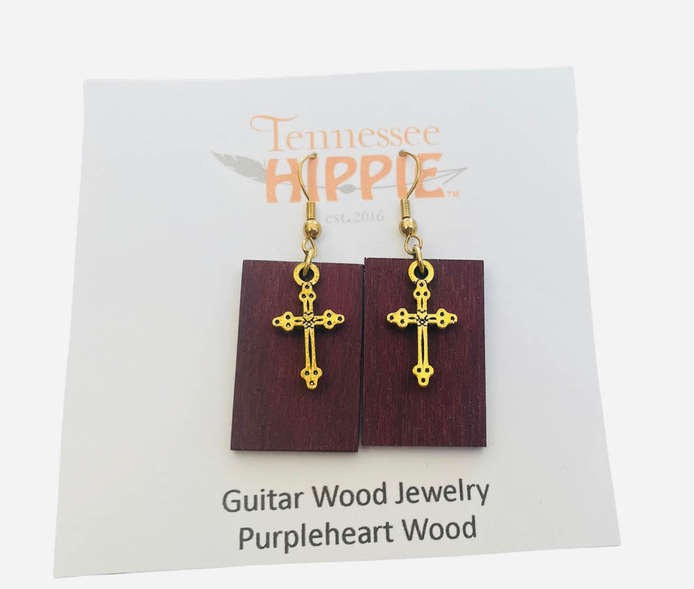 Guitar Wood Earrings