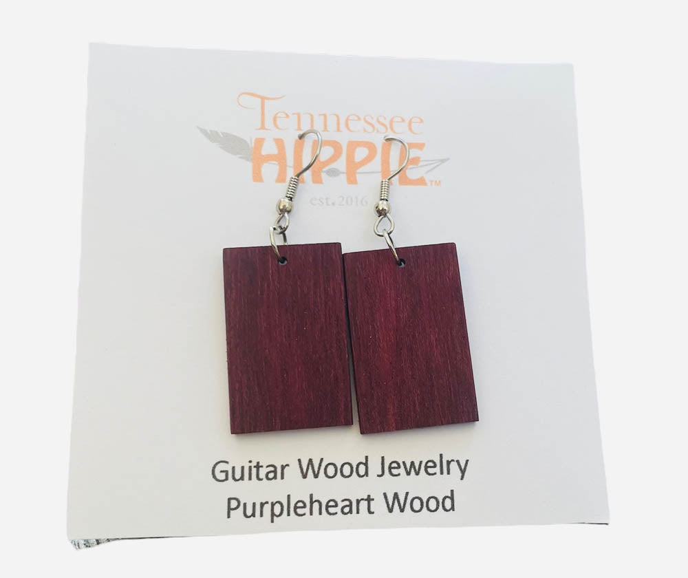 Guitar Wood Earrings