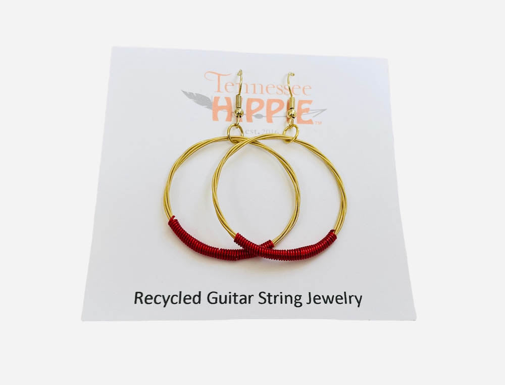 Guitar String Hoops Large