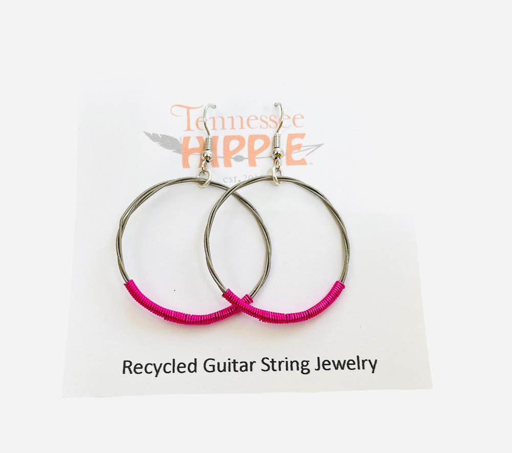 Guitar String Hoops Large